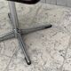 Space Age Swivel Chair Chocolate Brown Skai
