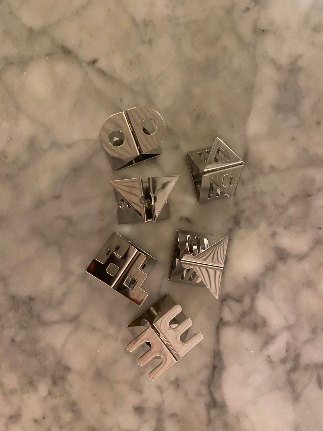 Series of 6 napkin rings Nathalie du Pasquier