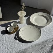 Plat circulaire modèle Nico doré Digoin Sarreguemines D30,5