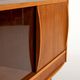 Scandinavian teak sideboard with smoked glass, 1950s–60s