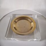 Empty cup pocket Plexiglas ashtray lucite design 70s