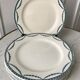 Set of 8 flat plates Terre de Fer Salins model Vincennes mid-nineteenth