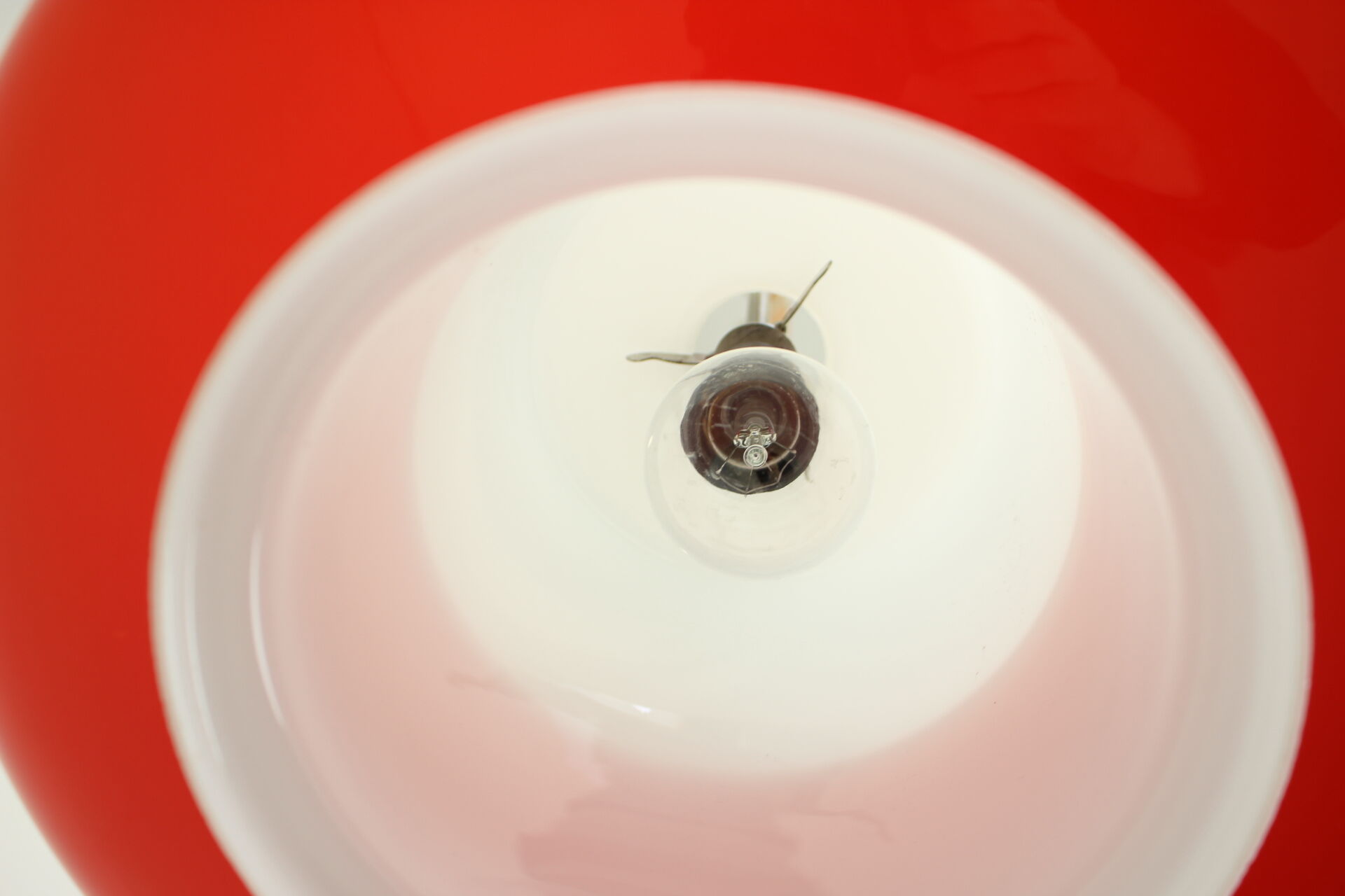 1960s Opaline Glass Pendant Light, Czechoslovakia