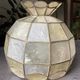 Mother-of-pearl and brass pendant lamp 1960