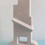 Memphis Style Ceramic Vase Bastione by Florio Keramia