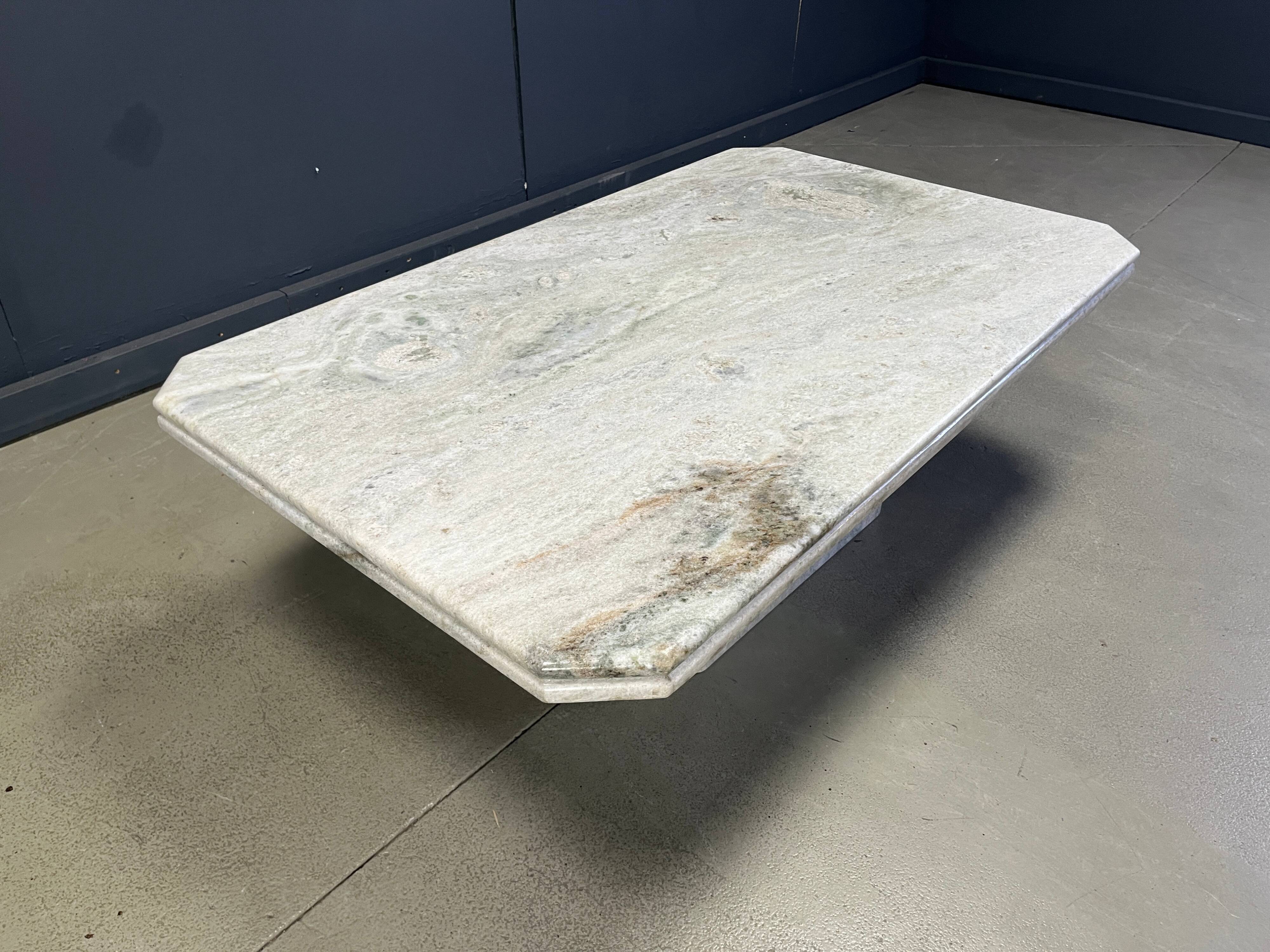 Vintage marble coffee table, 1970s - Italy