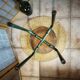 Industrial style tubular foot workshop stool