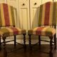 Ensemble de chaises tapissées style Louis XIII