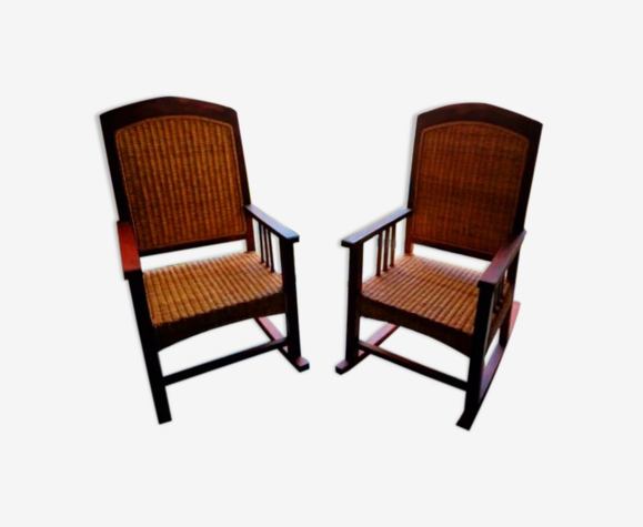 2 fauteuils rocking chairs