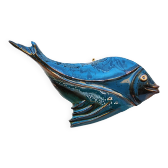 Wall fish Enamelled stoneware Matthieu Liévois