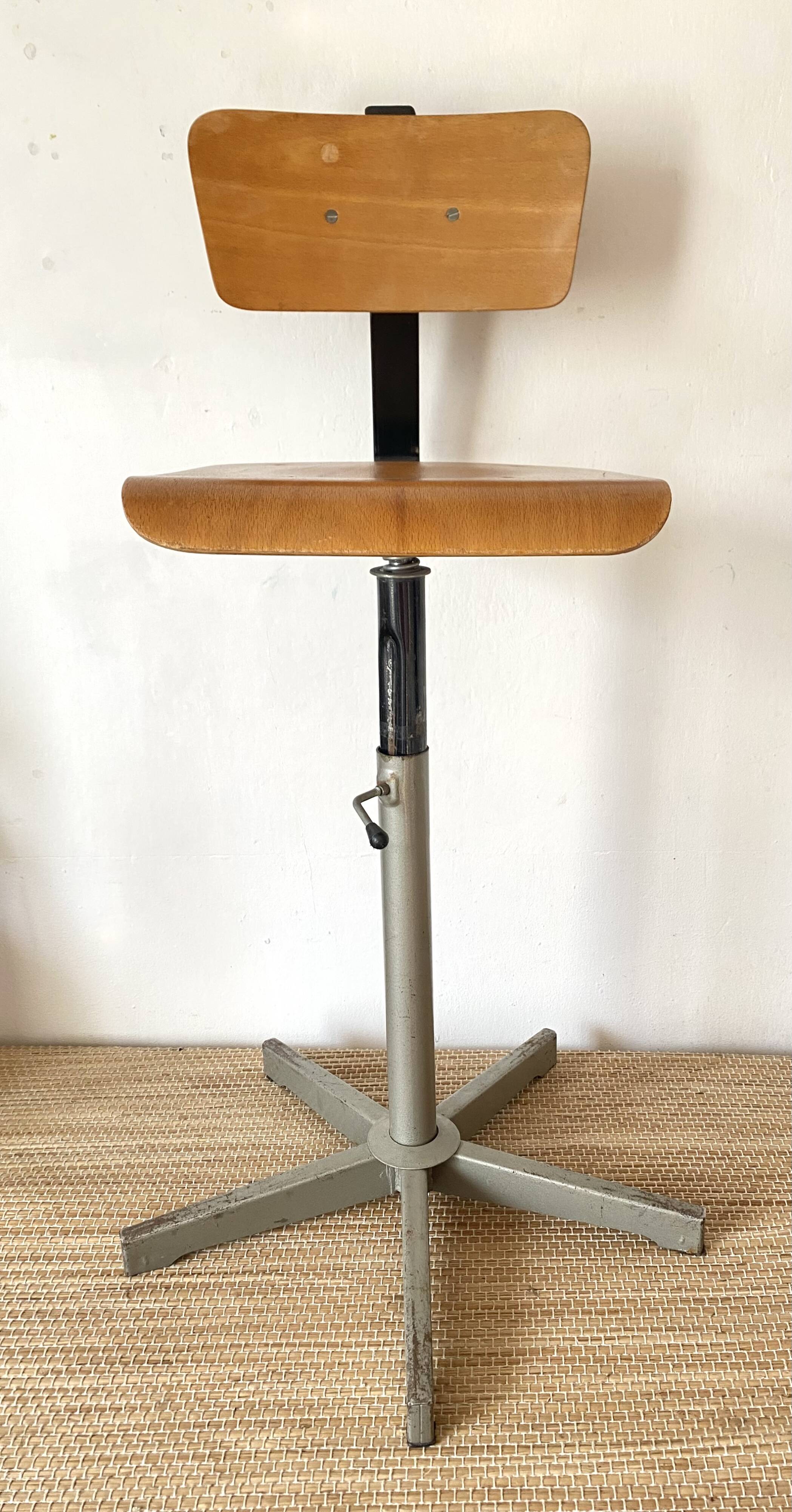 Vintage industrial workshop chair