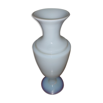 White opaline vase
