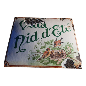 Plaque de villa ancienne Nid d'Eté