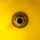 Floral pendant lamp in yellow Murano glass by Leucos, 1970s.