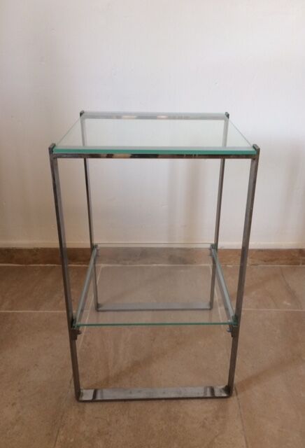 Sellette chrome metal sofa tip