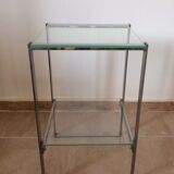 Sellette chrome metal sofa tip