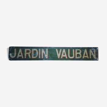 Plate destination of buses old "garden vauban"