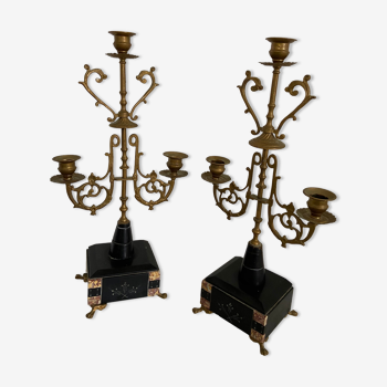 Pair of Napoleon III chandeliers