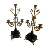 Paire de chandeliers Napoléon III
