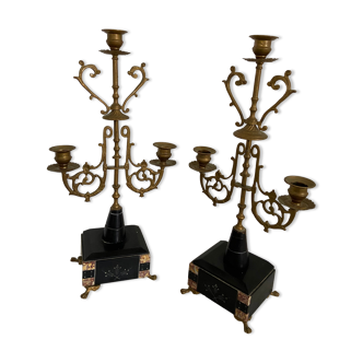 Pair of Napoleon III chandeliers