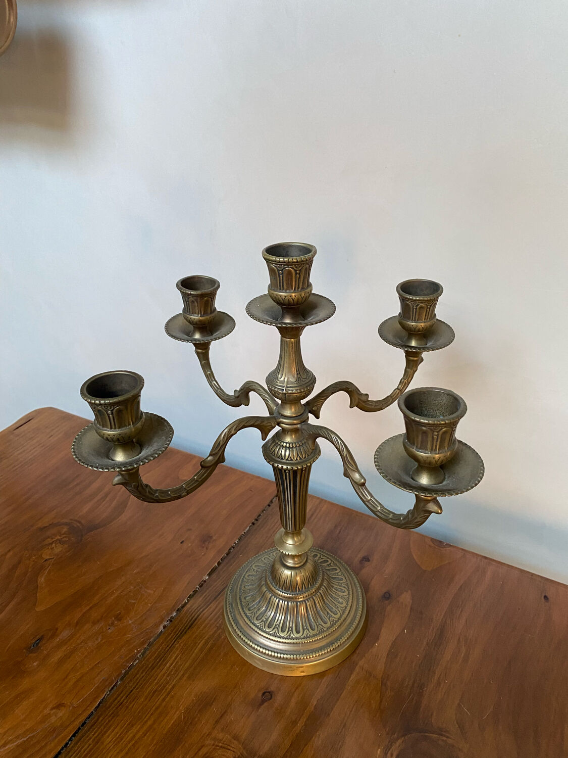 Brass candle holder