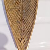 Empty brass leaf pocket