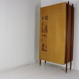 Ingenious sixties wall bed cabinet by C. Princic Gorizia Italy