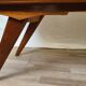 1960s sideboard with decorated doors in wood and brass