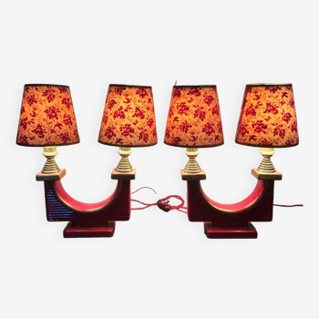 Set de 2 lampes Année 30