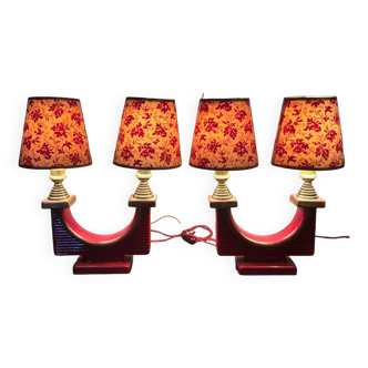 Set de 2 lampes Année 30