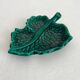 Vallauris green leaf slip bowl