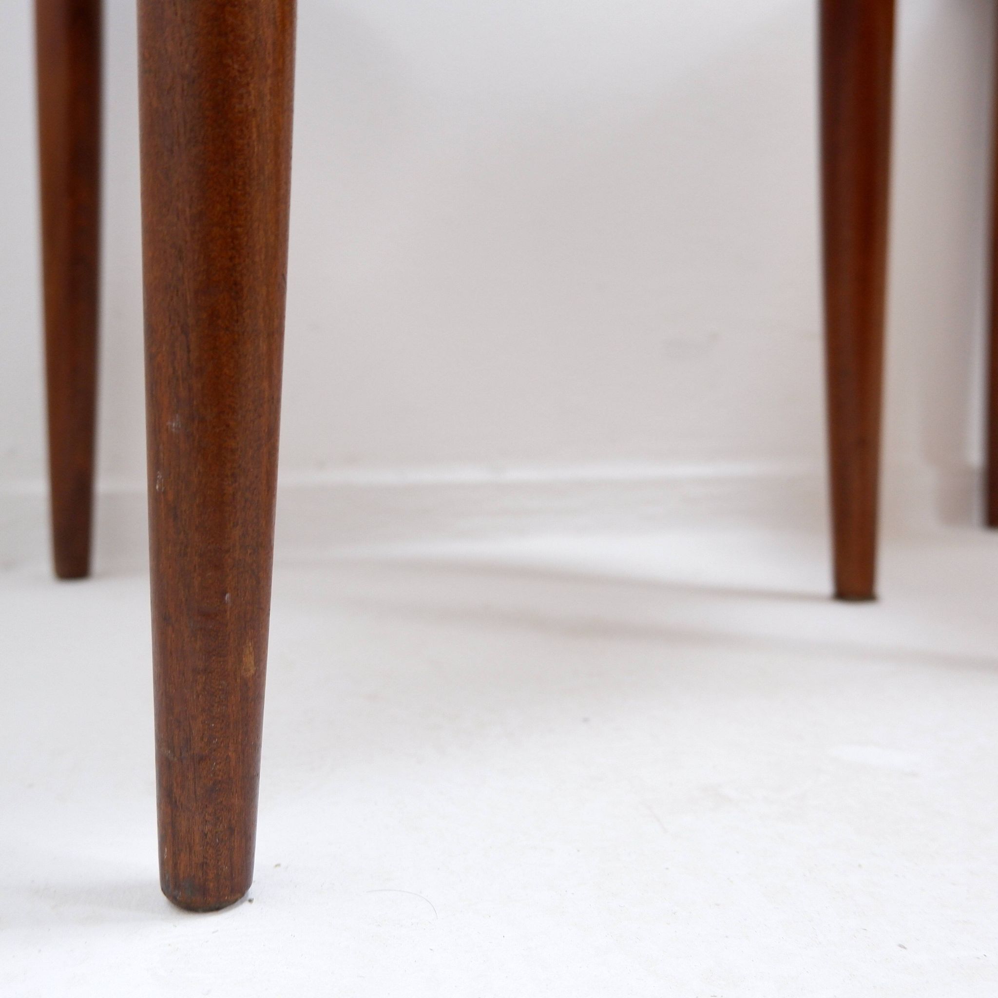 Set of 4 "Roundette" teak chairs by Hans Olsen for Frem Røjle, 1950s