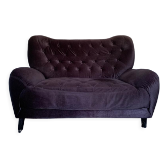 Baroque velvet sofa