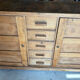 Renovated antique solid wood sideboard