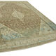 Handmade oriental contemporary 1980s 255 cm x 352 cm beige wool carpet