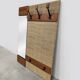 Vintage wall coat rack hall wardrobe 1960