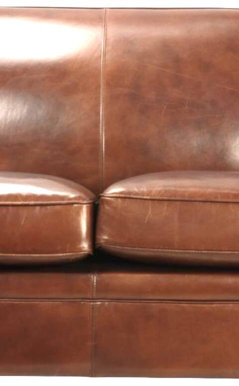 Vintage leather club sofa