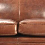 Vintage leather club sofa