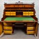Large cylinder desk Louis-Philippe in mahogany and maple - 1840-1860