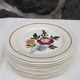Set de 10 assiettes plates Sarreguemines, modèle Chatenois