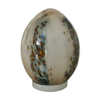 Vintage Vianne glassware opaline egg lamp