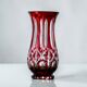 Large antique German ruby crystal vase signed WMF