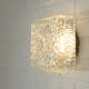 Vintage Wall Sconce / Bubble Glass / Mid Century Flush Mount Ceiling Light