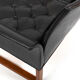 Danish Teak and Black Leather Sofa c.1960