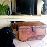 19th century leather chest