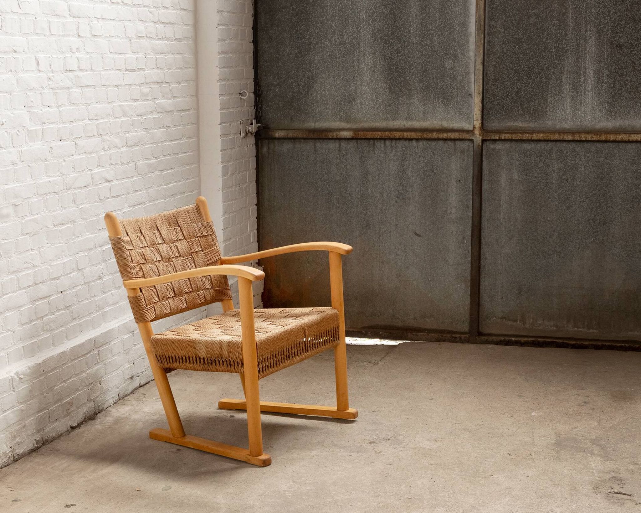 Karl Schrøder Lounge Chair Model 1641 for Fritz Hansen, 1940s Denmark
