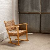 Karl Schrøder Lounge Chair Model 1641 for Fritz Hansen, 1940s Denmark