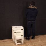 Four French coffee tables in lacquered and painted wood