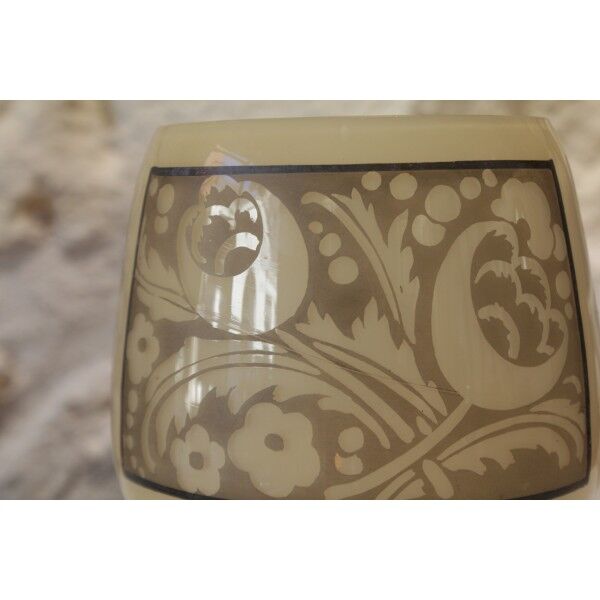 Vase en verre signé d'Argyl, vers 1930, art déco
