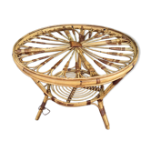 Table en rotin des années 50’s France